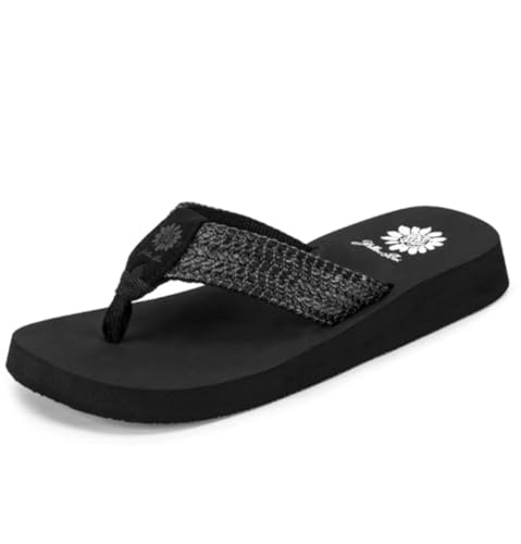 Yellow Box Faldi Womens Sandal 8 B(M) US Black