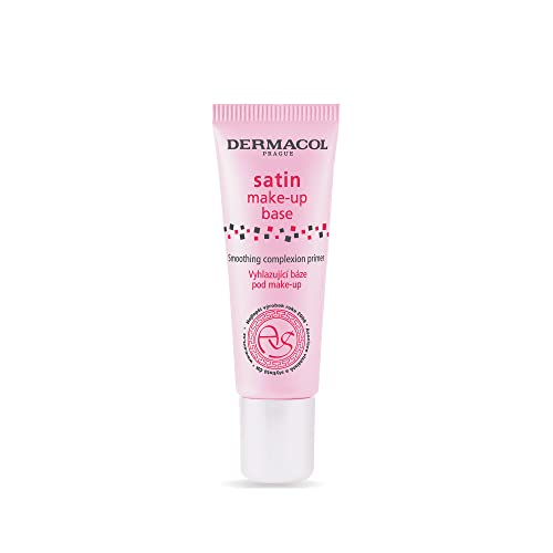 Dermacol - Satin Makeup Base, Matte Face Primer for Wrinkles and Pores, Transparent Makeup Primer for Oily Skin & Dry and Combination Skin, Easy to Blend Pore Filling Primer, No Preservatives, 10 mL