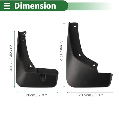 Image of Motoforti Mud Flaps Splash Guards Mud Guards for Buick Encore 2019-2020 W /Mount Accessories