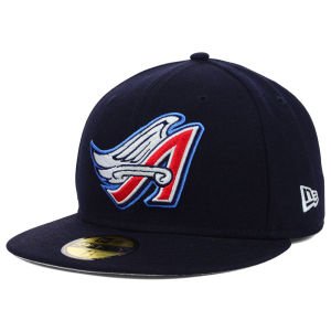 New Era Los Angeles California Angels 59FIFTY Cooperstown Navy Fitted Cap, Hat