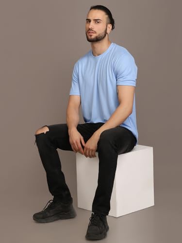 Image of INKKR Men's Solid Round Neck Multicolor T-Shirt (Pack of 3)