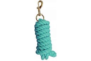Blissful Equestrian Cotton Horse Lead Rope: Soft 9' Pasture Lead / Training...