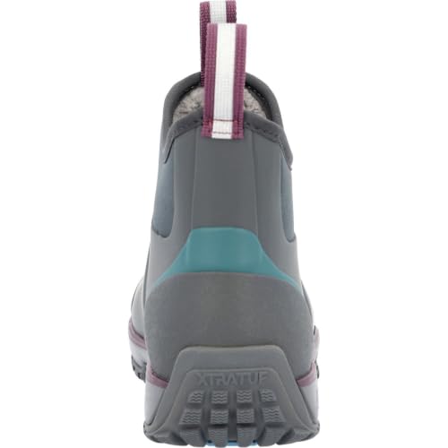 Image of XTRATUF Women's Ice Fleece Lined Ankle Deck Boot, Grey, Size 9(M)