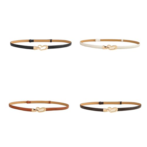 Stylish Women's Belt With Heart Shaped Clasp Detailing Flexible PU Leather Waist Strap For Multiple Outfits Adjustable Waist4
