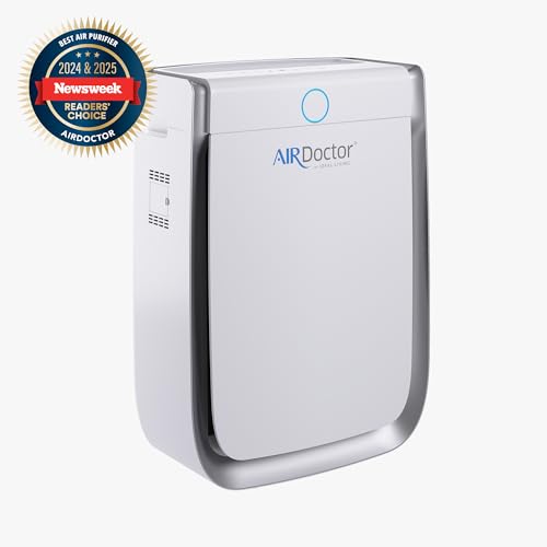 AIRDOCTOR 3500i Smart Air Purifier for Living Rooms & Bedrooms, 3-Stage Filtration with Pre-Filter, UltraHEPA, Carbon/VOC Captures Particles 100 Times Smaller Than
