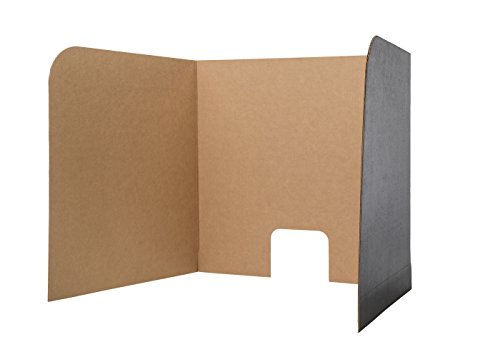 Image of Flipside Products 70 inch x 23 inch Black Desktop Privacy Screen, Large, Dividers For Laptops And Computers, Reduce Distractions, Test Divider, Pack of 24