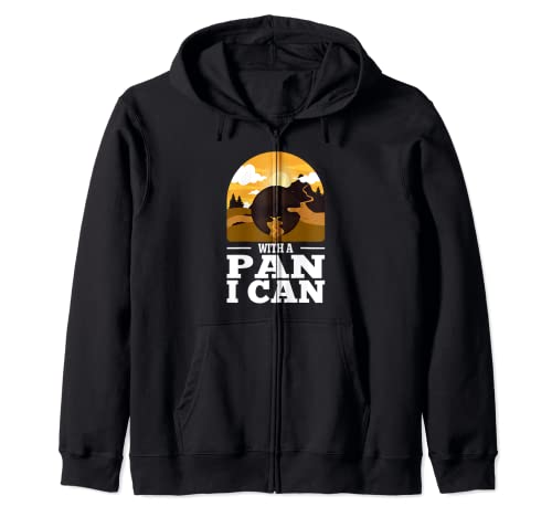 Con una sartén puedo Gold Panning hombres Gold Pan Gold Prospector Sudadera con Capucha