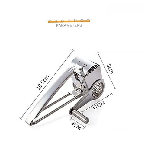 Rallador giratorio de acero inoxidable para queso miniatura 3