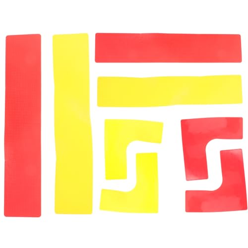 GALPADA 8pcs Round Floor Markers Football Basketball Tennis Court Marking Lines for Sports Training