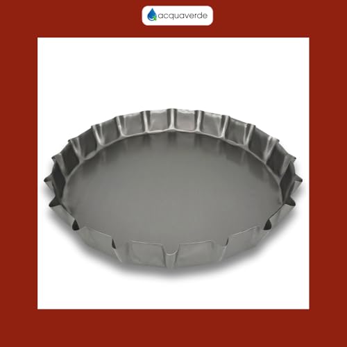 acquaverde | Tegame per l'originale Focaccia Barese, Pizza e Calzone in Acciaio, Rotondo Ø 40 cm - Teglia per la Cucina Tradizione Pugliese, utilizzo Casalingo e Professionale, MADE IN ITALY - immagine 3