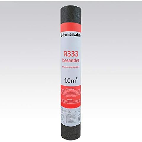 Isolbau Dachpappe R333 besandet - Bitumenbahn mit Rohfilzeinlage zur Dachabdichtung - 10 m² (1 Rolle) Cover