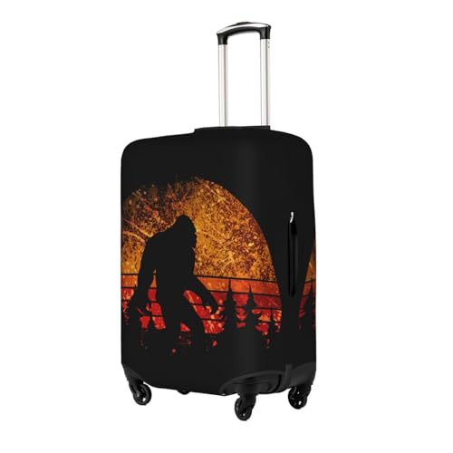Travel Luggage Cover Sasquatch Bigfoot Trees Forest Fashion Washable Baggage Suitcase Protector Fit For Luggage Medium2