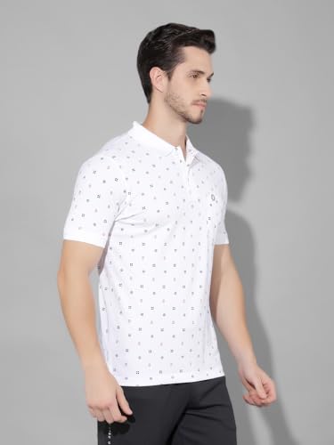 Image of Dollar Cotton Rich Fabric Printed Men's Polo T-Shirt | All-Over Prints | Embroidery Logo Branding on Pocket | Wide Array of Attractive Colours & Prints
