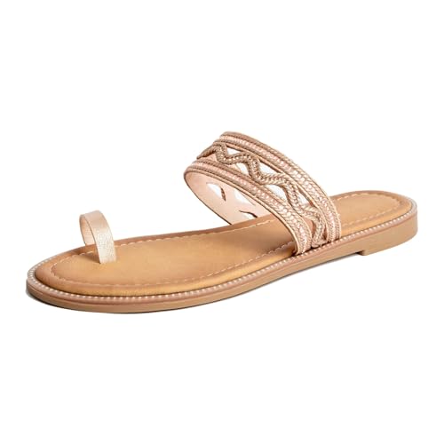 Bohemian Big Toe Foot Corrector Women Sandal/plantar Fasciitis Orthotic Slippers For Big Toes Bent Toes/Elegant Hallux Valgus Flip Flops