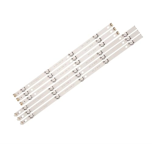TUCANSBP 6 Pz/1 Set Striscia di Retroilluminazione A LED 4 + 5 Lampade Compatibile for LG 49 'TV 17Y 49UJ65_A_27LED 49UJ630 49LJ614V 49UJ634V 49UJ670 49UJ651V 49UJ701V