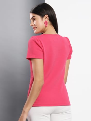 Image of Q - RIOUS Casual Solid Womens Regular Top