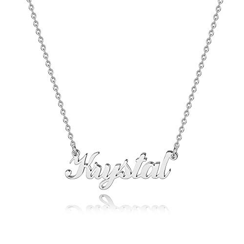Custom Name Necklace For Women – Personalized Stainless Steel Letter Pendant Necklace, Dainty & Adjustable, Perfect Gift For Her