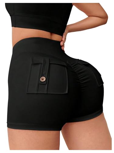 OYOANGLE Women's Workout Shorts High Waisted Scrunch Butt Seamless Athletic Yoga Gym Biker Shorts...