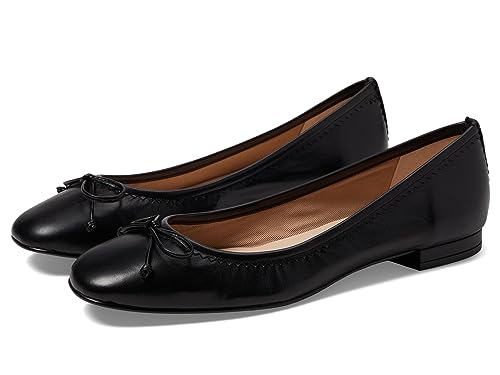 French Sole Jasmine - Flats for Women - Closed Toe - Rubber Outsole - Leather Lining - Microfiber Footbed