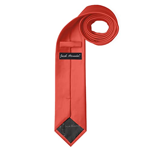 Image of Jacob Alexander Men's Extra Long Solid Color Tie
