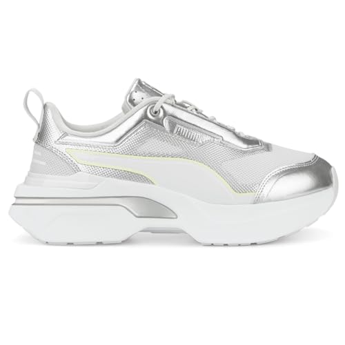 PUMA Womens Kosmo Rider Digital Dark Metallic Platform Sneakers Shoes Casual - Grey, Silver
