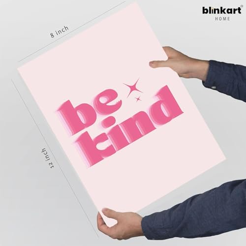 Image of BLINKART Typography Aesthetic Modern Art Walls With Frame | Natural Wood Texture | Living Room Bedroom Office Wall Decoration | Poster Home Decor Frames Wall Bedroom | 12x8 Inches (D568)