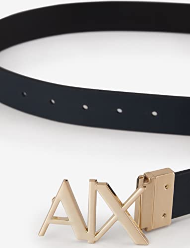 Armani Exchange Men's Gold Ax Buckle Reversible Hinge Belt4