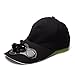 Generic Solarenergie-Fan-Kappen-Baseballmütze-Golf-Hut-Sommer-Ventilator Der Baseballmütze-Fischerei-Sommer-Sport-Hut Im Freien Mit Solarventilator Abkühlt (Color : Noir, Size : 58-60cm)