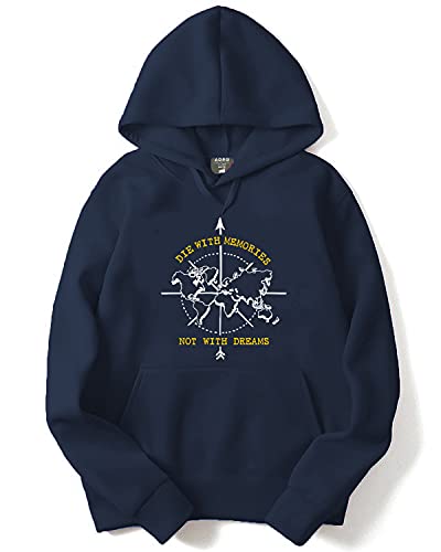 Sweat à capuche polaire homme ADRO bleu marine chaud et confortable