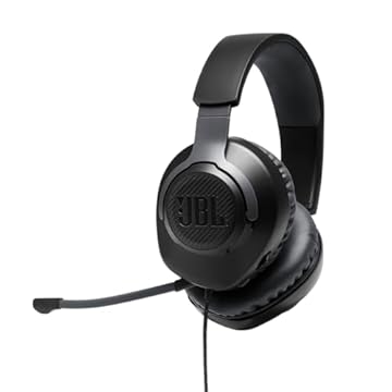 Fone de ouvido JBL Quantum 100, grande, preto