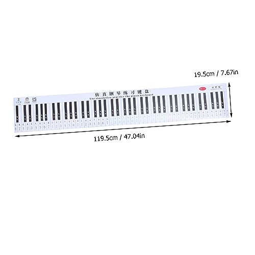 TOYANDONA 1Pc 88 Piano Clavier Tableau Mural Pratique Carte Lettre Piano Autocollants 88 Touche Simulation Clavier Numérique Piano Lettre Autocollants Piano Clavier Papier Keyborad Piano - Les Beatles, Paul McCartney, John Lennon, RIngo Starr, George Harrison TOYANDONA 1Pc 88 Piano Clavier Tableau Mural Pratique Carte Lettre Piano Autocollants 88 Touche Simulation Clavier Numérique Piano Lettre Autocollants Piano Clavier Papier Keyborad Piano – Image 3