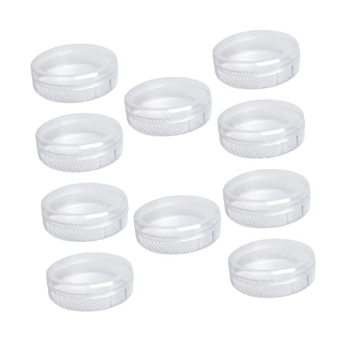FELTECHELECTR 10個セット 空のパフケース 旅行用メイクアップパフ収納ボックス 簡易デザイン 漏れ防止素材 化粧用パフ容器 パウダー収納に