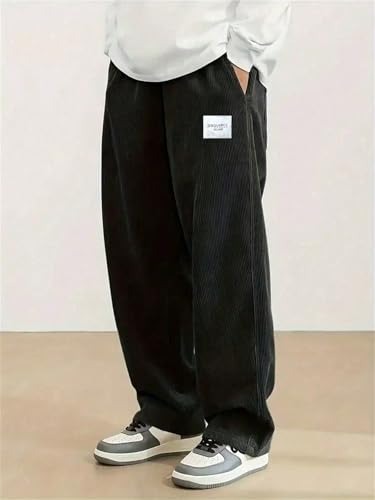 Image of Lymio Junior's Pants for Boys | Relaxed Fit Casual Baggy Corduroy Trousers | Boys Wide Leg Streetwear (SSK-08-10)