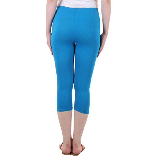Image of PI World Women's Calf Length Cropped Leggings Cotton Lycra Fabric Slim Fit 3 /4th | Pants