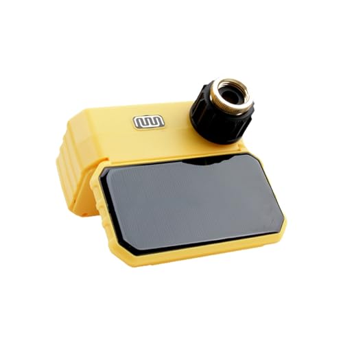 Pretfy de Riego Automático de Plantas con Pantalla Sensor Lluvia, Dispositivos Riego Solar para Balcones Patio, Kit por Goteo [1 irrigador]