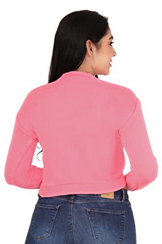 Image of Women Winter Wear V-Neck Full Sleeves Regular Fit Woollen Blouse