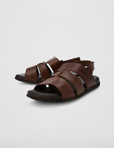 Image of Lee Cooper mens Leather Regular Velcro Mens Sandals Sandal