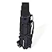Triple Molle Tactical Pouch G Magazine Holder 9mm Mag Pouch,3 Magazine Holster for 9mm/.40 Calibers 45acp,Open-Top Magazine Pouches for Response Compatible Molle Belts (BLK)