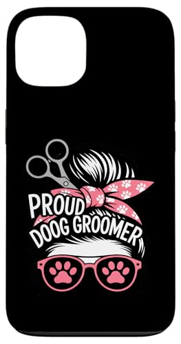 Love Groomer 足跡 はさみ ペット グルーミング スマホケース iPhone 13 用