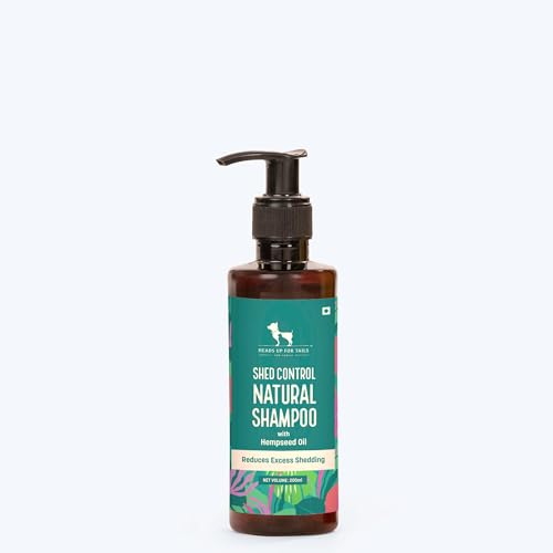 Image of HUFT Shed Control Natural Dog Shampoo (Over 12 Weeks) - Hempseed Oil - 200ml | Reduces Shedding & Promotes Healthy Coat | Best for Labrador, Golden Retriever & German Shepherd | for All Breeds