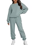 Trendy Queen Sweatsuits Women 2 Piece Outfits Two Piece Crewneck Sweatshirts Sets Lounge Fall Fashion Sweatpants 2026 Tracksuits