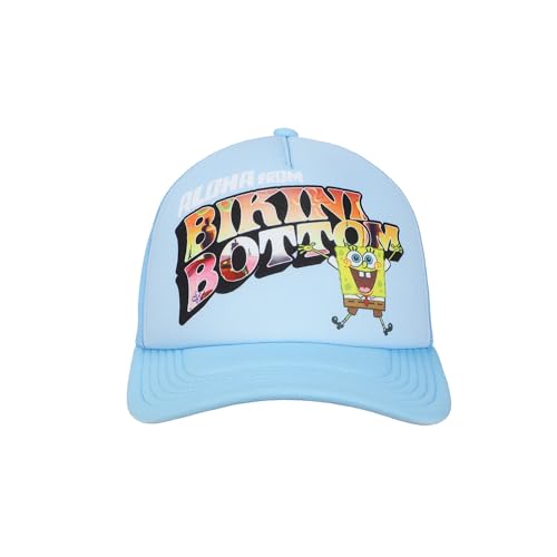 Spongebob Squarepants Bikini Bottom Blue Trucker Hat2