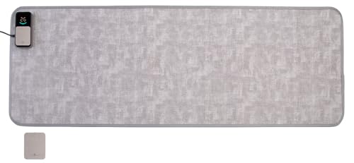 Wilson Gabor Heizmatte mit Thermostat: Vlies-Heizteppich mit 150 x 50 cm, 7 Temperaturstufen und Timer (Beheizbare Infrarot-Fußboden-Matte, Heizmatte Fußbodenheizung, Heizung)