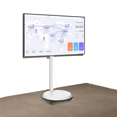 Soporte para TV LCD giratorio 360° de pie con ruedas miniatura 1