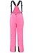 Girls Boys Kids One Piece Outdoor Mountain Windproof Waterproof Ski Bib Overalls Snow Pants Romper 110cm Pink