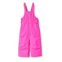 Amazon Essentials Girls' Water-Resistant Ski & Snow Bib Overall, Neon Pink, Small