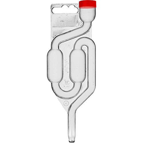 Browin 405590 Maxi Corcho, Plástico, Fermentación Airlock, Tubo de fermentación, válvula de fermentación, juego de tubos de fermentación, transparente, 2,2 x 6 x 17,4 cm, 1 unidad
