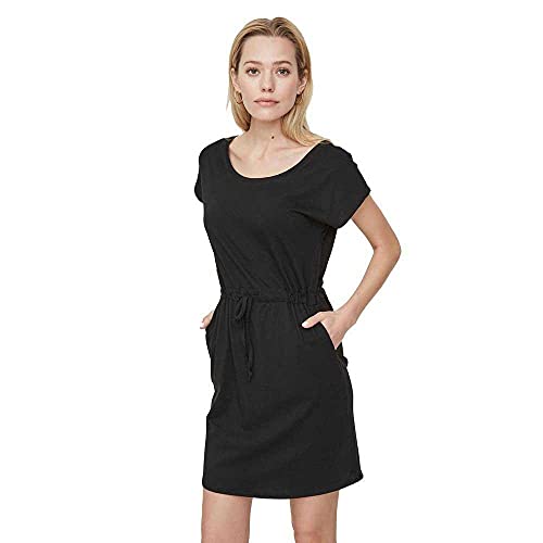 VERO MODA Damen VMAPRIL SS Short Dress GA NOOS Kleid, Schwarz (Black...
