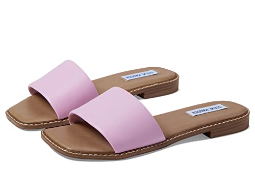 Steve Madden Women's Sandra Sandal, Pink Leather, 8