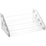 CRILSTYLEO 多アクリル製化粧品ディスプレイスタンド 大容量ネイルポリッシュオーガナイザー 両側ハンドル付き 香水ラック 化粧品収納棚 メイ